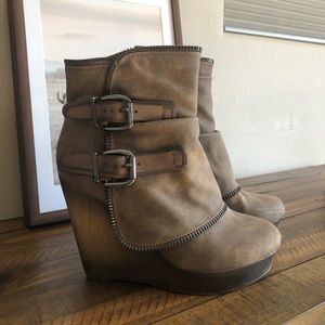 Too Rated Wedge Booties US 8
